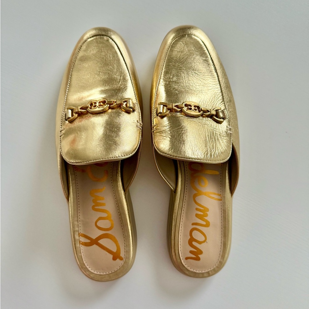 Sam Edelman Kira Bit Mule - Metallic Gold